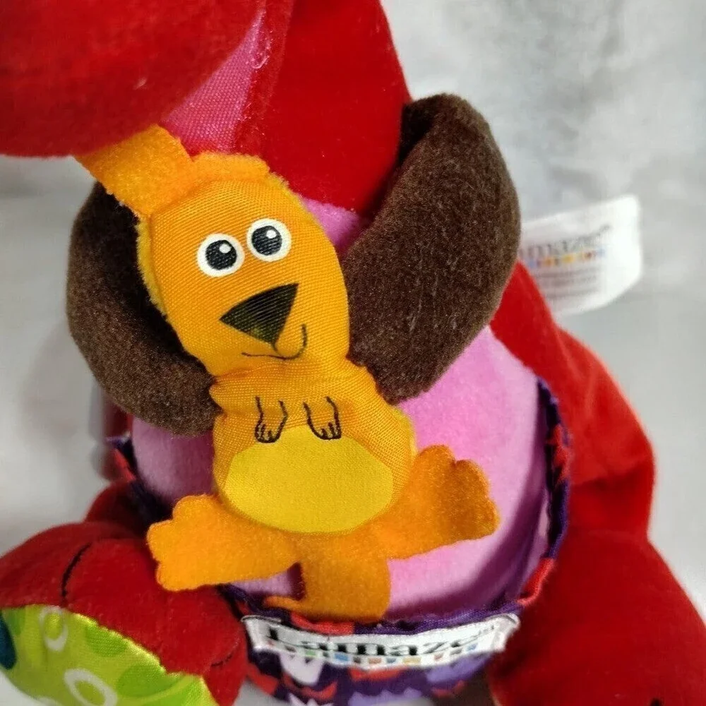 Lamaze 2006 Learning Curve Red Kangaroo &Joey Soother,Teether,Rattle Sensory Toy